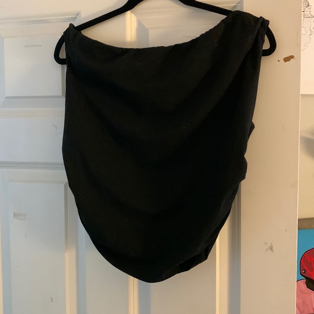 XL Black Polyester Off the shoulder top